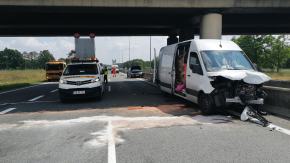 Wypadek na autostradzie A4 w kierunku Wrocławia - droga zablokowana