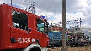 Pożar elektrowozu w Brzegu - szybka reakcja maszynisty zapobiegła tragedii