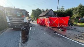 Olescy policjanci wyjaśniają okoliczniości śmiertelnego wypadku w Żytniowie