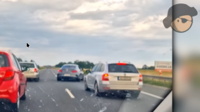 Bandyta drogowy na A4. Zajeżdżał drogę innym kierowcom i jeździł zygzakiem (WIDEO)
