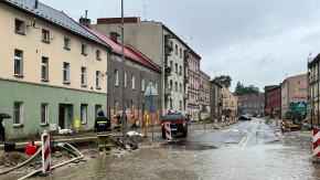 Ponad 90 interwencji strażaków w województwie opolskim po intensywnych opadach i silnym wietrze