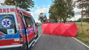 Wypadek śmiertelny DK46 w Ściborzu. Droga zablokowana 