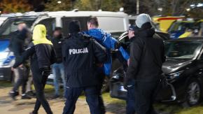 Policyjne zabezpieczenie meczu Odra Opole - Ruch Chorzów