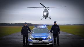 Kontrole ciężarówek na A4 z policyjnym śmigłowcem. Ponad 50 ujawnionych wykroczeń