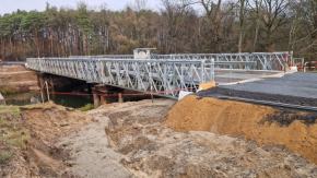 Most tymczasowy na Małej Panwi gotowy. Zmiany w ruchu na DK45