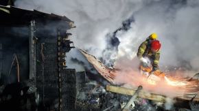 Pożar domku letniskowego w Michalicach