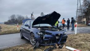 Zderzenie osobówki z szynobusem w Kotorzu Małym