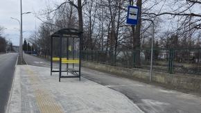Nowa droga pieszo-rowerowa i przystanek przy Rataja
