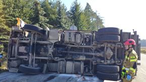 Kolizja na DW 454. Utrudnienia w ruchu