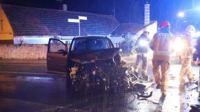 Nocny wypadek na skrzyżowaniu w Opolu. Interweniowały służby