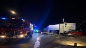 Zderzenie dwóch aut na obwodnicy Dobrodzienia. Są ranni