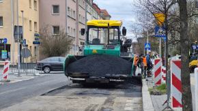 Kośnego na finiszu remontu. Trwają ostatnie prace asfaltowe