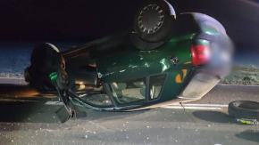 Groźnie wyglądające zdarzenie drogowe w Grodzisku i bezmyślność kierowcy