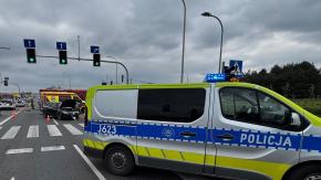 Zderzenie dwóch aut na DK46 w rejonie Pakosławic i Prusinowic