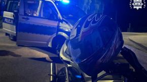 17-latek zatrzymany nocą. Jechał skuterem po alkoholu, miał przy sobie narkotyki