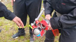 Strażak ranny podczas zawodów w Lubieszowie. Pękł metalowy rozdzielacz  WIDEO
