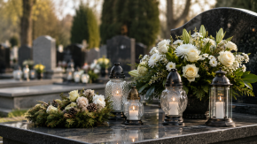 Znicze premium - kiedy warto postawić na bardziej elegancką dekorację grobu?