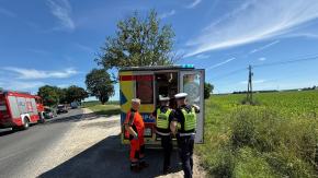 Wypadek na DW454. Są utrudnienia w ruchu