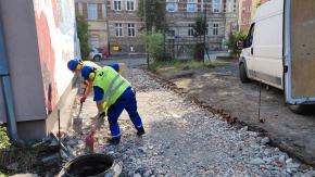 Remont wjazdu na parking przy ul. Sienkiewicza 21