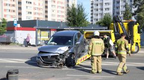 Wypadek na ulicy Niemodlińskiej w Opolu. Dwie osoby w szpitalu