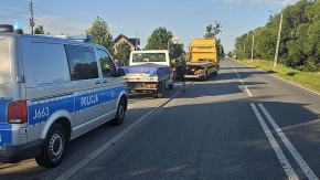Sprzedawał węgiel z dostawczaka. Zakończył trasę na policyjnym parkingu