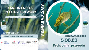 Kamionka Piast jakiej nie widać z brzegu. Nurkowie pokażą, co żyje pod wodą