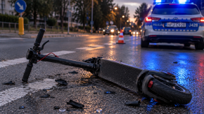15-latek na hulajnodze zderzył się z rowerzystką. Kobieta trafiła do szpitala