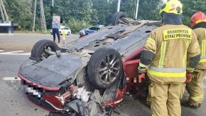Wypadek na DK46 w Otmuchowie. Ruch odbywa się wahadłowo