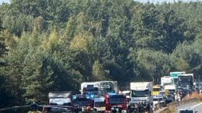 Wypadek na A4 pod Opolem. Kierowca ciężarówki pod wpływem alkoholu 