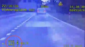 115 km/h w terenie zabudowanym. Kierowca lexusa stracił prawo jazdy