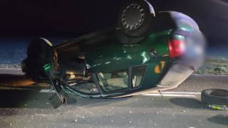 Groźnie wyglądające zdarzenie drogowe w Grodzisku i bezmyślność kierowcy