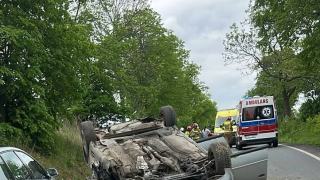 Zderzenie czterech aut pod Głubczycami. Sześć osób trafiło do szpitala