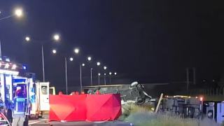 Śmiertelny wypadek na A4 pod Opolem. Zablokowany kierunek na Wrocław
