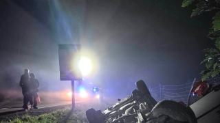 Samochód wjechał do rowu w Solarni. Jedna osoba trafiła do szpitala