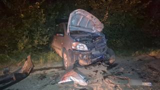 Samochód zderzył się czołowo z kombajnem. Kierowca został zatrzymany
