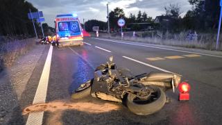 Zdarzenie z udziałem motocyklisty na DK45 w Jełowej