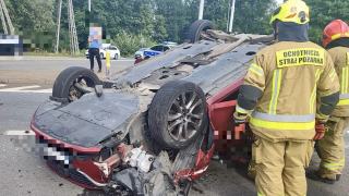 Wypadek na DK46 w Otmuchowie. Ruch odbywa się wahadłowo