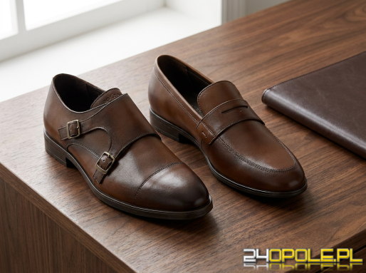 Brązowe buty smart casual - monki i mokasyny na spotkanie biznesowe