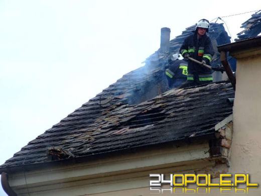Pożar kamienicy w Strzelcach Opolskich