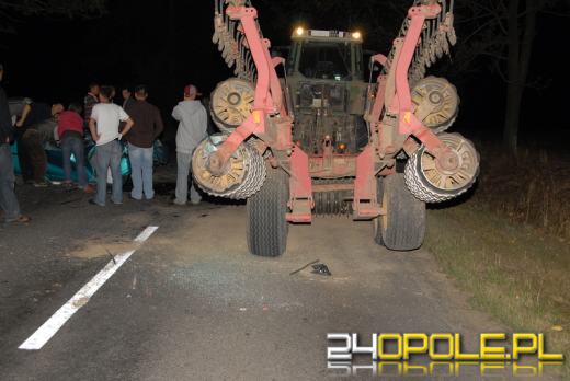 Tragiczne zderzenie z ciągnikiem