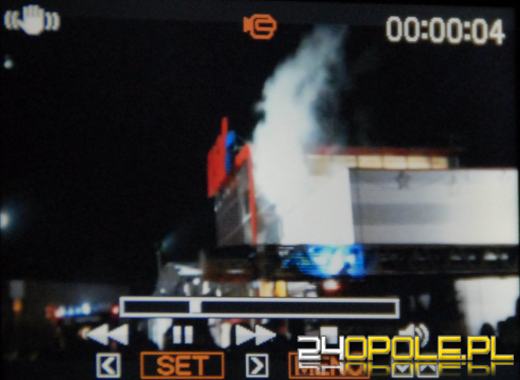 Pożar dachu w Realu