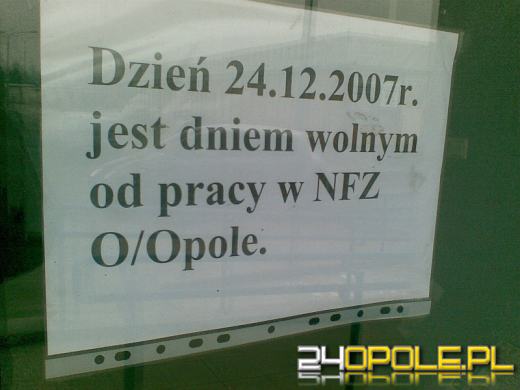 W opolskim NFZ świętują od rana