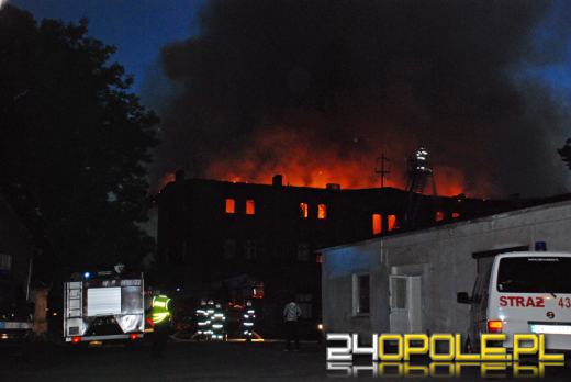 Nocne pożary w Kluczborku i Opolu