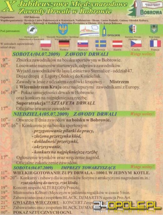 W sobotę międzynarodowe zawody drwali