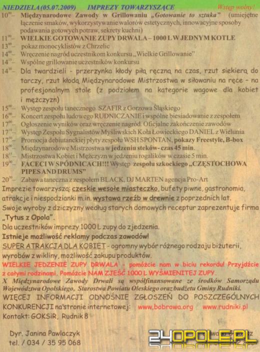 W sobotę międzynarodowe zawody drwali