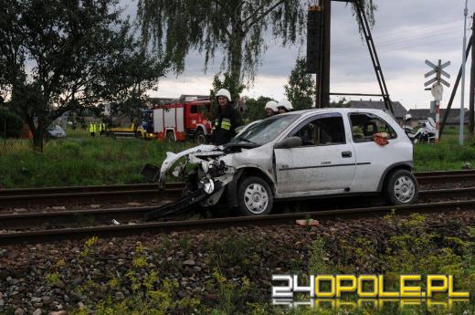 Wypadek na przejeździe kolejowym