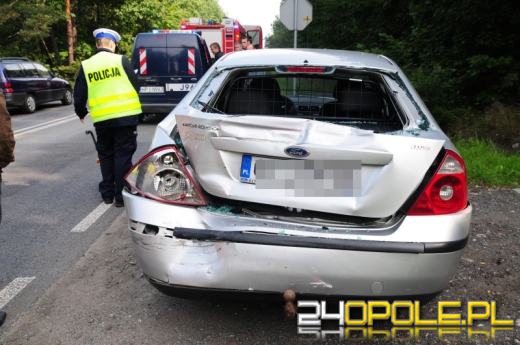 Karambol 4 pojazdów na przejeździe kolejowym