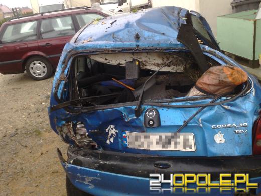 Ominął sarnę i wylądował w rowie