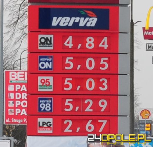 Ceny paliwa na Opolszczyźnie przekroczyły 5 złotych