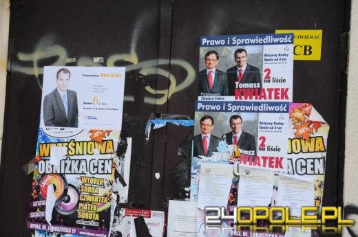 Plakaty wyborcze wciąż wiszą w Opolu